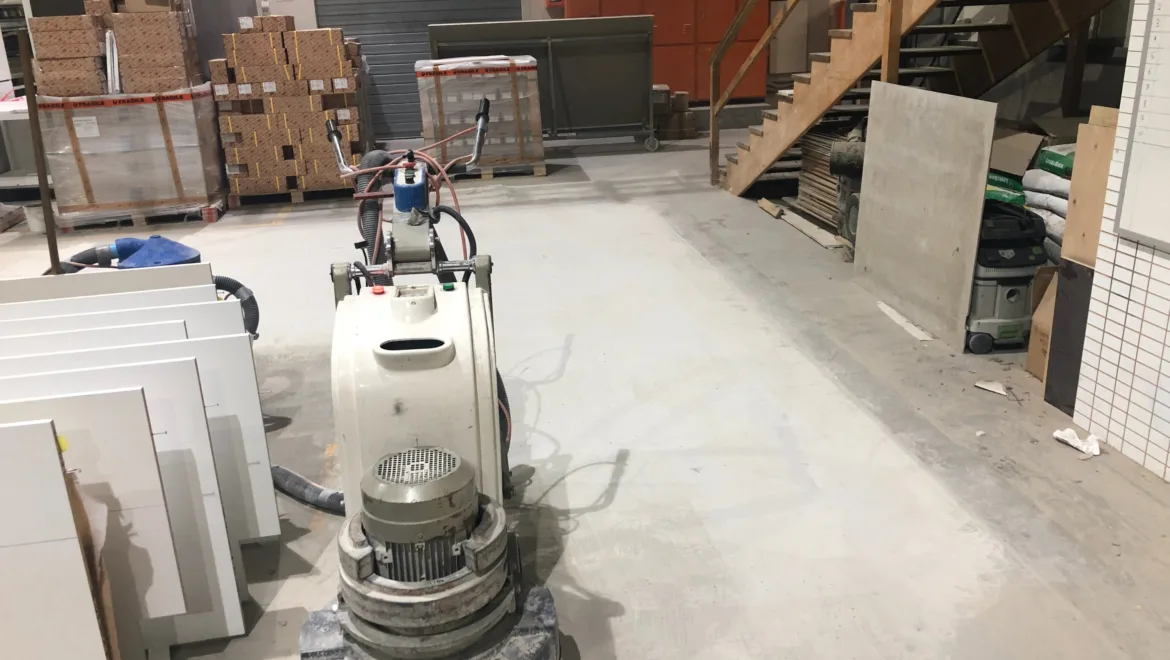 Concrete grinding surface preparation