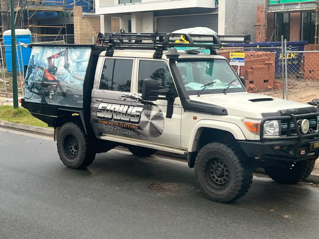 Sirius Concrete Cutters team and equipment